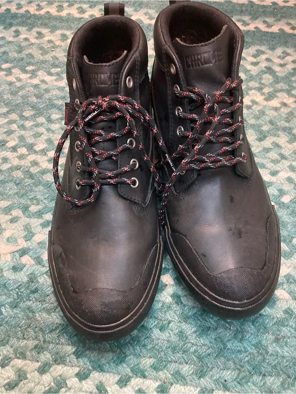 Black Men's Waterproof Lace-Up Rain & Snow Boots